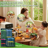 Air Fryer Disposable Paper Liner - 50PCS 7.9 In Square Non-Stick Parchment Insert Sheet, Oil-proof, Water-proof Baking Filter for 5 6 7 8 Qt Airfryer Basket, Oven, Pan, Papel Para Freidora De Aire PADIMAT