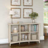 Bush Furniture Salinas Antique White 6 Cube Organizer Bookcase Bush Business Furniture