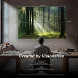 Mollywell Art Acoustic Panels, Sound Proofing, Wall Decoration, Suitable for Nature-Inspired Room Soundproofing & Vibrant Aesthetics (Forest Summer), 48x32x0.4 Inch Mollywell