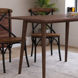 Taylor & Logan Haisley Dark Walnut 47" Mid-Century Modern Wood Dining Table Taylor & Logan