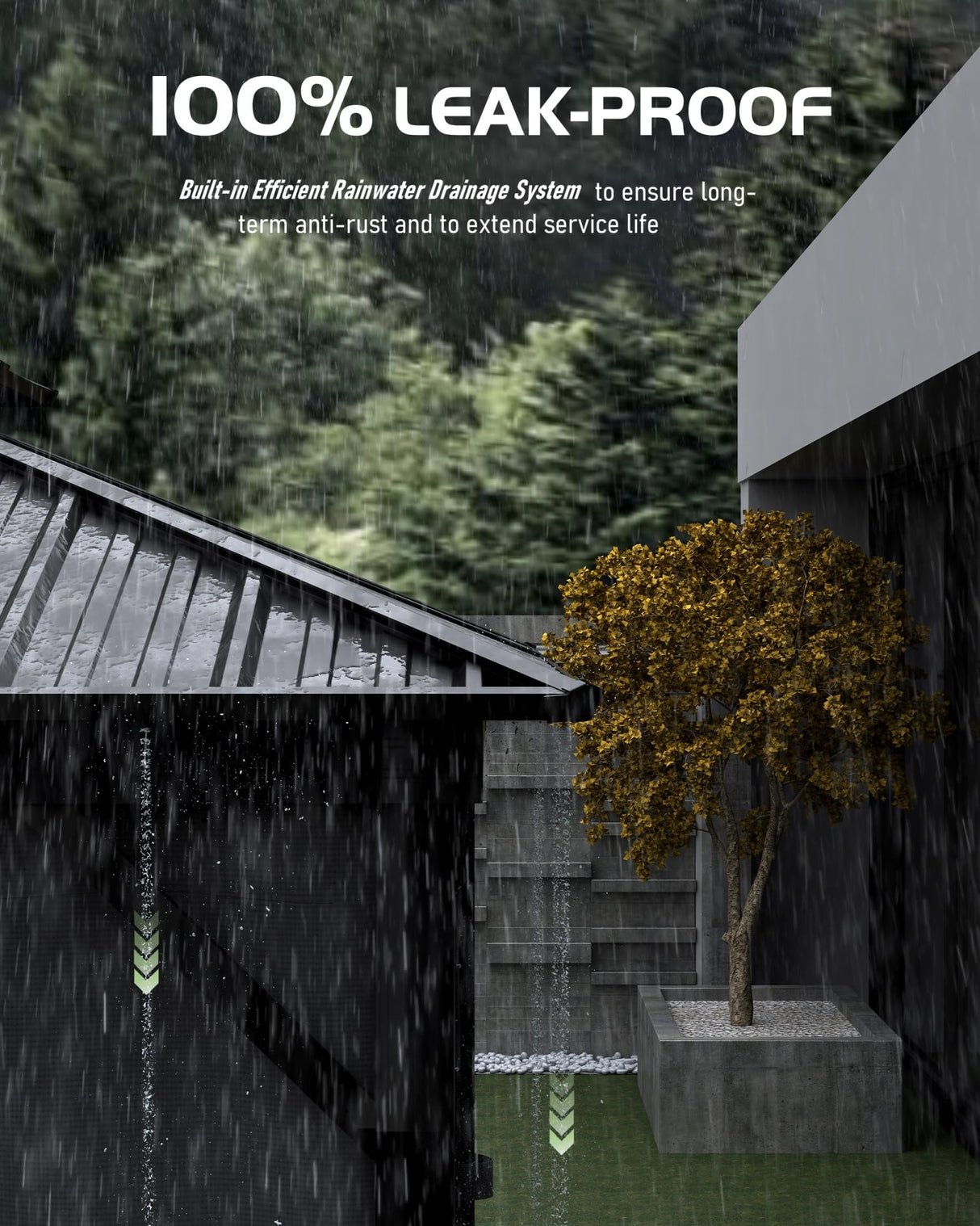 GarveeLife Hardtop Gazebo 10'x14' for All Weather, with Double Metal Roof, Aluminum Alloy Frame, Net, and Curtain, Permanent Building for Patio, Deck, Backyard, Lawn, and Garden, Gray GarveeLife