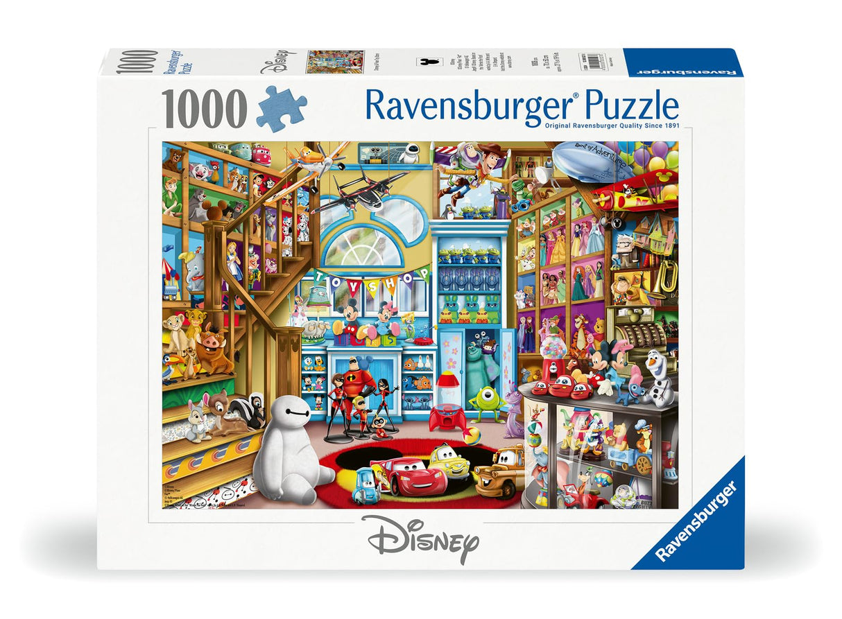 Ravensburger Disney- Pixar Toy Store 1000 Piece Jigsaw Puzzle for Adults - 12000527 - Handcrafted Tooling, Made in Germany, Every Piece Fits Together Perfectly Ravensburger