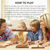 Bestdon Ring Toss Games for Adults, Fast-Paced Interactive Toss Games with Shot Ladder Bundle, Outdoor Indoor Handmade Wooden Hook and Ring Game for Bars, Home, Large Bestdon