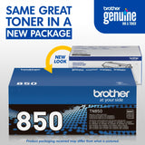 Brother Genuine High Yield Toner Cartridge, TN850, Replacement Black Toner, Page Yield Up To 8, 000 Pages, Amazon Dash Replenishment Cartridge Brother