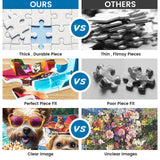 300 Piece Jigsaw Puzzle for Adults, Fun at The Amusement Park Dog Puzzles, Funny Puppy Jigsaw Puzzles, Animal Pet Lover Challenging Puzzles for Friends Family Activity Game Nights Gifts VOLUVOLU
