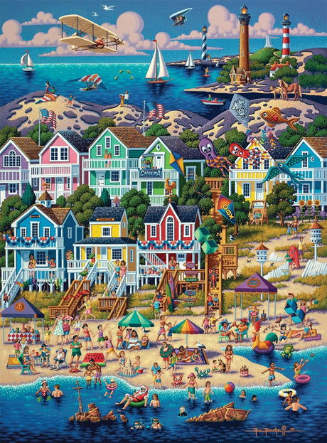 Buffalo Games - Dowdle - Outer Banks - 1000 Piece Jigsaw Puzzle for Adults -Challenging Puzzle Perfect for Game Nights - Finished Size is 26.75 x 19.75 Buffalo Games