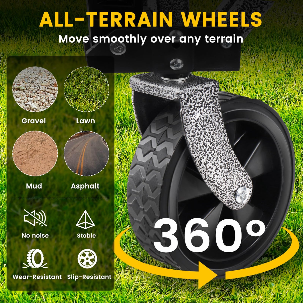 Collapsible Foldable Wagon Beach Cart - Large Capacity and Heavy Duty Folding Wagon Portable for Sports, Shopping, Camping Somorei