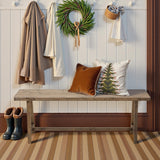 Warmiehomy Solid Wood Bench, 47.2” Rustic Farmhouse Entryway Bench for Living Room Dining Room Hallway Closet Room, Indoors & Outdoors Bench Warmiehomy