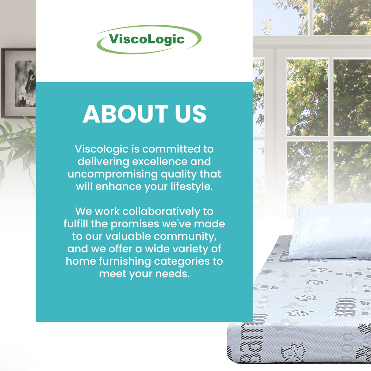 Viscologic Twin Mattress Reversible Cool Resilience Foam Perfect for Bunk Bed, Trundle Bed, Pressure Relief, Medium Firm CertiPUR-US® Certified Eco-Friendly Foam Mattress in a Box, Twin/Single 5 Inch Viscologic