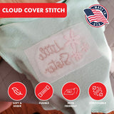 Superpunch Cloud Cover Stitch 12 inch x 10 Yard Roll, SuperStable Lightweight Stabilizer, Over The Back Fusible, Iron On Soft Cutaway Stabilizer for Embroidery Machines Backing - White - Made in USA Superpunch