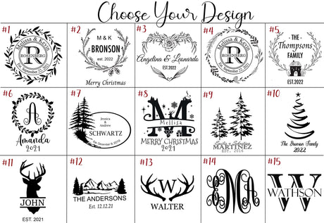 Personalized Cutting Board with Handle Customized Engraved Charcuterie Board Custom Gift for Wedding, Housewarming, Birthday Mom Gift (Bamboo) Generic