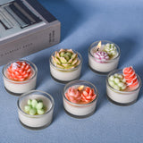 HOMYCOCO 12PCS Succulent Flower Candle Molds Epoxy Resin Wax Mold Silicone Candle Moulds for Candle Craft Making Handmade Gift Ornaments Decoration HOMYCOCO