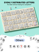 ARTDOT 800 Pieces Assorted Letter Beads for Friendship Bracelets Making Kit, 28 Styles Jewelry Making Supplies Alphabet Beads Set Preppy Crafts Art ARTDOT