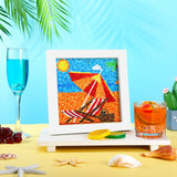 Charniol 9 Pcs Summer Diamond Painting Kits Flamingo Pineapple Watermelon Full Round Drill Diamond Craft Handmade Square Drill Diamond Painting Art Diamond for Aloha Party Tropical Decoration Charniol