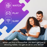 PicassoTab X Drawing Tablet • No Computer Needed • Drawing Apps & Tutorials • 4 Bonus Items • Stylus Pen • Portable • Standalone • 10 Inch Screen • Best Gift for Beginner Digital Graphic Artist • PCX Simbans