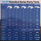 Quictent 20x40ft Party Tent Heavy Duty Outdoor Gazebo White Wedding Tent Canopy Event Shelter Carport with Removable Sidewalls& 6pcs Storage Bags Quictent
