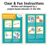 Rubber Band Car Kit – 10 Pack STEM Kits for Kids Ages 8-14, DIY Wooden Car Building Set for Classroom Projects, Science Experiments & Educational Crafts STEM Inventions