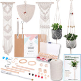 MIGO Creates Macrame Kits for Adults Beginners with 126 Macrame Supplies and 7 Projects E-Book: DIY Macrame Kit with 165 Yards Macrame Cord and Craft Supplies & Materials to Start Macrame! MIGO Creates
