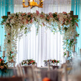 Babenest 7.38FT Wooden Wedding Arch, Square Wood Backdrop Arbor Stand, Indoor Outdoor Wedding Arbor for Rustic Ceremony Birthday Party Bridal Baby Shower Banquet Proposal Scene Garden Decoration Babenest