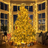 JMEXSUSS 168FT 600 LED Christmas Lights Outdoor Waterproof 8 Modes Indoor Christmas String Lights Warm White Christmas Tree Lights Plug in for Room Bedroom Wedding Party Holiday Decorations. JMEXSUSS