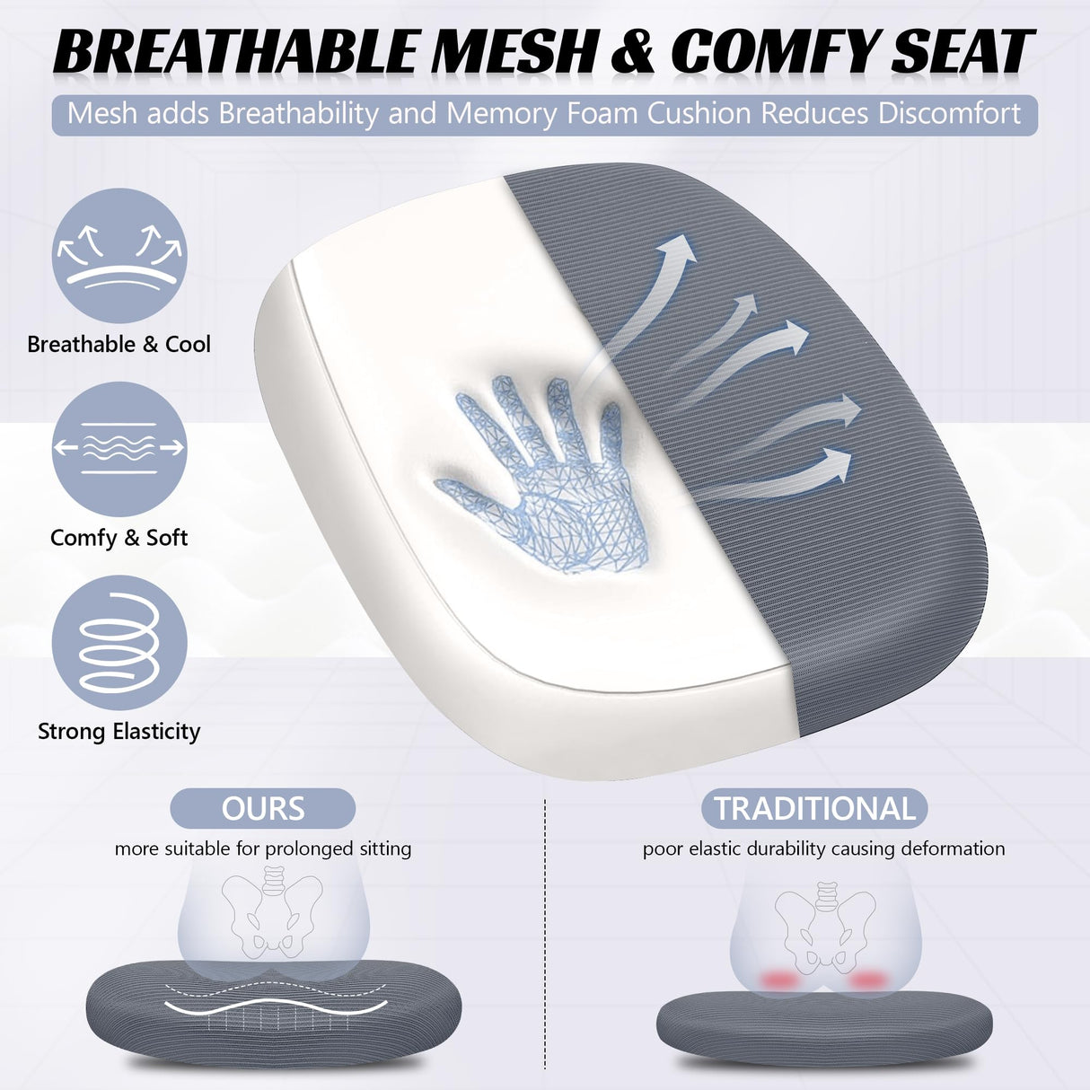 AtHope Drafting Chair, Tall Office Chair Ergonomic Standing Desk Chair,with Adjustable Footrest Ring, 3D Lumbar Support, Flip-up Armrests, Swivel Desk Stool for Drawing Working (Dark Gray) AtHope