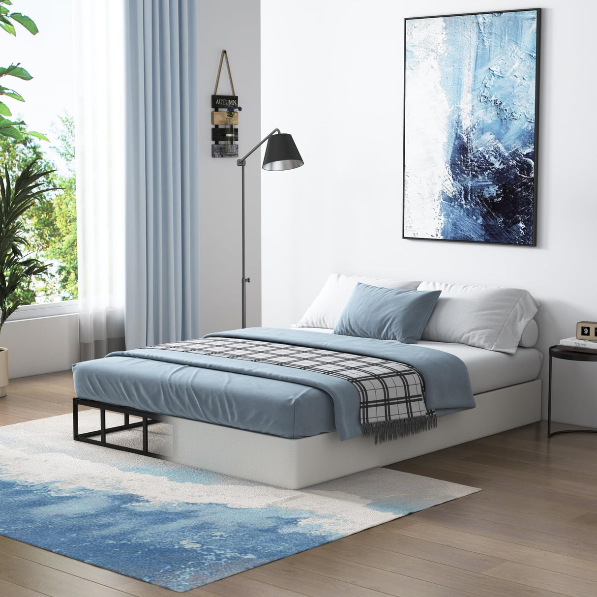 Vehowy 9 Inch Box Spring for King Bed,Heavy Duty Box Spring Mattress Foundation/Metal Bed Base/Noise Free/Non-Slip/Easy Assembly Vehowy