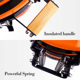 London Sunshine Ceramic Charcoal BBQ Kamado Grill Smoker - Portable Tabletop Cadet Series -Orange London Sunshine