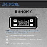 EUHOMY Commercial Ice Maker Machine, 100lbs/24H Stainless Steel Under Counter ice Machine with 33lbs Ice Storage Capacity, Freestanding Ice Maker. EUHOMY