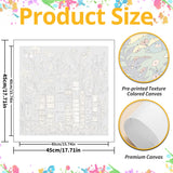 Paint by Numbers for Adult, Book Paint by Numbers Kit for Adults Beginners, DIY Book Acrylic Painting on Canvas for Home Wall Art Decor 16x16 Inch Mandun