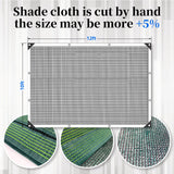Glieskir 90% Blackish Green Shade Cloth, 10x12FT Resistant Garden Sun Shade Net, Durable Mesh Shade Tarp with Reinforced Grommets for Greenhouse, Plant, Chicken Coop, Pergola, Canopy Glieskir