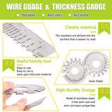 Keadic 6 pcs Welding Slag Removal Tool Include Multi-Functional Welding Pliers, 10'' Welding Chipping Hammer, Welding Gloves, Wire Brush and 2 Pcs Metal Welding Gage Keadic