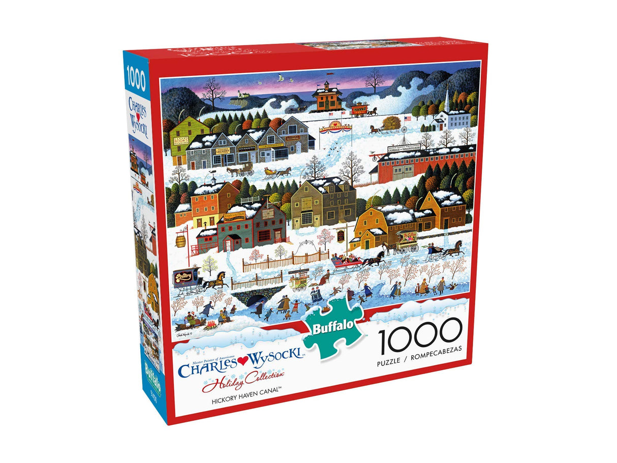 Buffalo Games - Charles Wysocki - Hickory Haven Canal - 1000 Piece Jigsaw Puzzle for Adults -Challenging Puzzle Perfect for Game Nights - Finished Size is 26.75 x 19.75 Buffalo Games