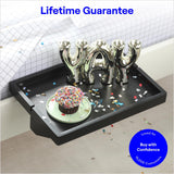 BedShelfie Bedside Shelf, Bunk Bed & Top Bunk, College Dorm Room Essentials, Clip On Nightstand, Bed Side Table Tray Organizer, Dorm Room Decor, College Dorm Essentials - Cable Catch, Black BedShelfie