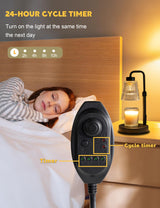 GODONLIF Candle Warmer Lamp with Timer Dimmable, Adjustable Height, House Warming Gifts New Home Room Decor, Birthday Gifts for Women Mom, Wax Warmer Lamp for Jar Candles with 2 Bulbs GODONLIF