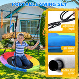 Hapfan 50 FT Ninja Warrior Obstacle Course Swing Set for Kids with Weather-Proof Accessories, Outdoor Playset with Monkey Bars for Backyard Hapfan