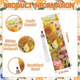 Fall Diamond Art Bookmarks Kit - 6 Pcs Sunflower Diamond Painting Bookmarks Kit for Adults Fall Flower Design, Gem Art Rhinestone Painting Book Marks Set Thanksgiving Gifts Sitsink