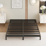 Yicensen 9 Inch Queen Bed Frame Rounded Corner Legs No Box Spring Needed, Heavy Duty Metal Queen Size Platform Bed Frame, Easy Assembly, Noise Free, Black Yicensen
