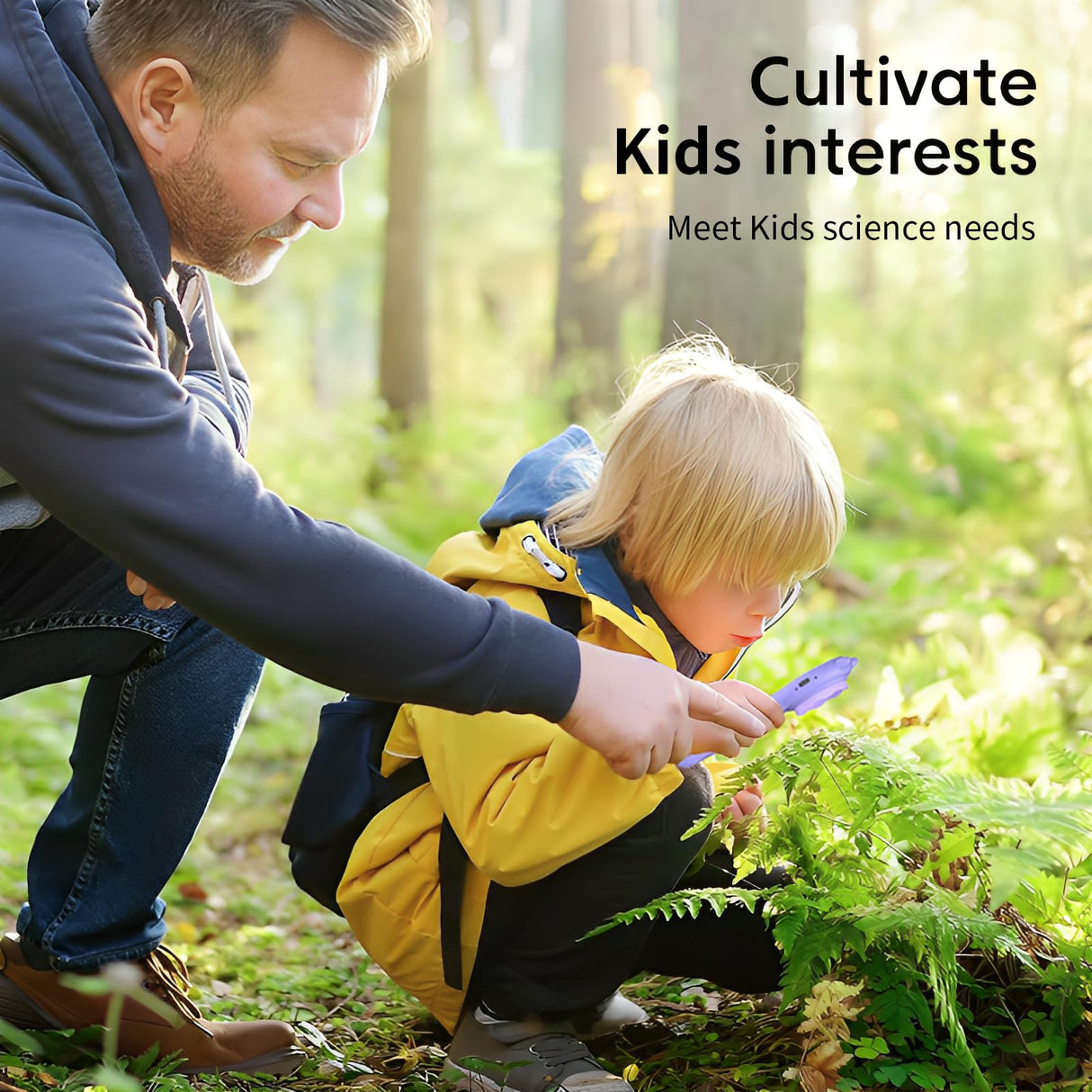 Microscope for Kids - Mini Pocket Handheld Microscope for Toddlers-STEM Educational Science Kit Toys for Christmas Birthday Gifts Toys for 5 6 7 8 9 10 11 12 Year Old Girls（Purple） Ashfly