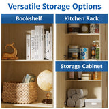 Cozy Castle 71" Tall Kitchen Pantry Storage Cabinet, Freestanding Cupboard Cabinet with Doors and Adjustable Shelves for Kitchen, Dining Room, Oak Cozy Castle