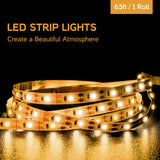 WAMPAT 2-in-1 TV Stand for 100+ Inch TVs, 31" Tall Farmhouse Entertainment Center with Rustic Mesh & Barn Doors, Wooden 118" Media Console with Adjustable Shelf & Yellow LED Lights, Antique White WAMPAT