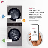 Single Unit Front Load LG WashTower™ with Center Control™ 4.5 cu. ft. Washer and 7.4 cu. ft. Electric Dryer LG