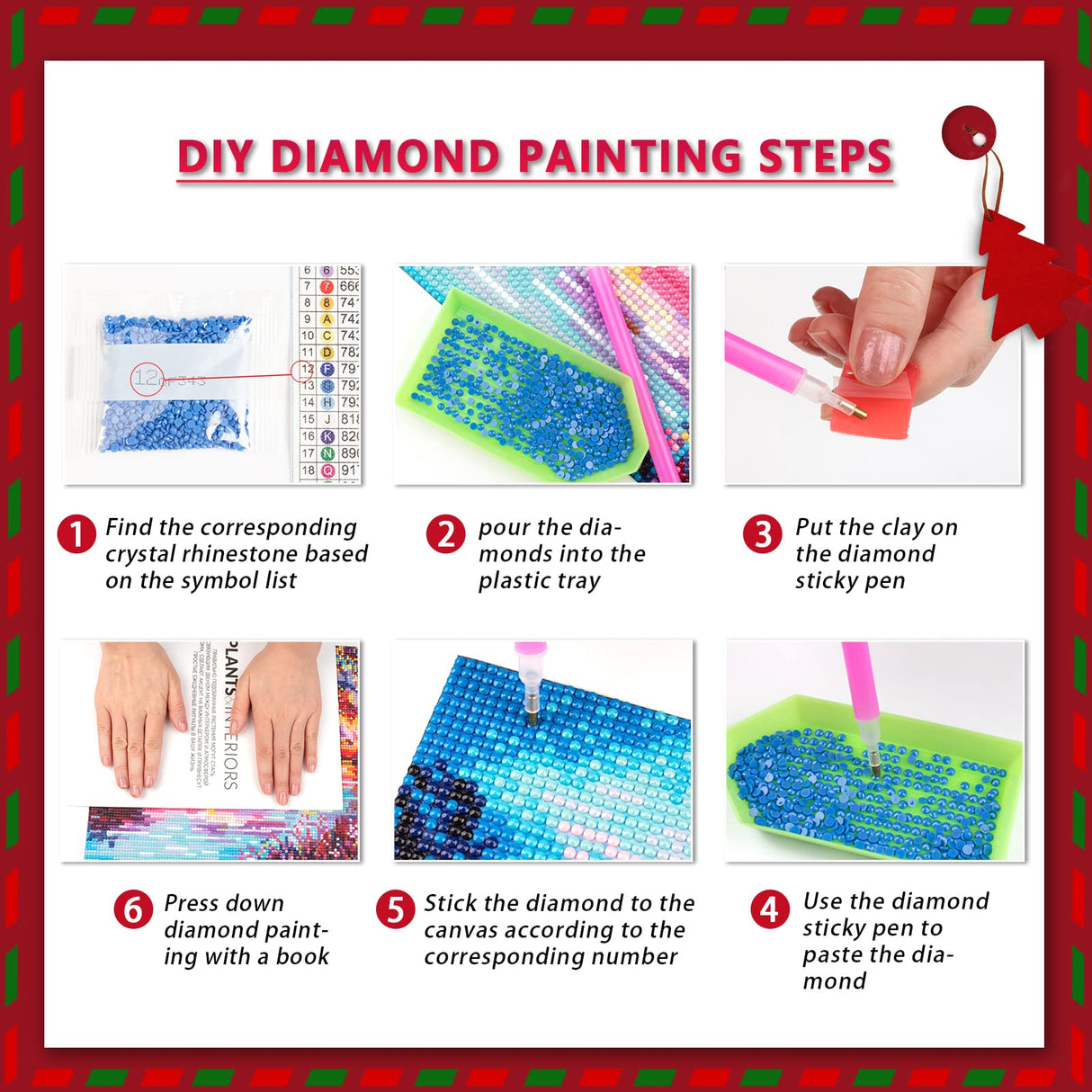 Diamond Painting Kits,5D Heart Diamond Art Kits for Beginner,DIY Diamond Art Kits Full Round Drill Diamond Dots Painting with Diamonds Gem Art Love Wall Decor 12X16inch LazyFold