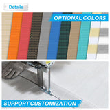 Patio 9' x 20' Pergola Canopy Replacement Shade Cover Universal Outdoor Sun Shade Cloth with Weighted Rods, Shade Screen for Gazebo Deck Porch Balcony, Light Gray Patio