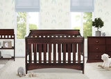 Delta Children Bentley S Series 4-in-1 Convertible Baby Crib, Black Cherry Espresso Delta Children