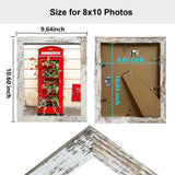 SESEAT 8x10 Picture Frame Rustic Distressed White, Display Pictures for Wall and Tabletop, 1 Pack SESEAT