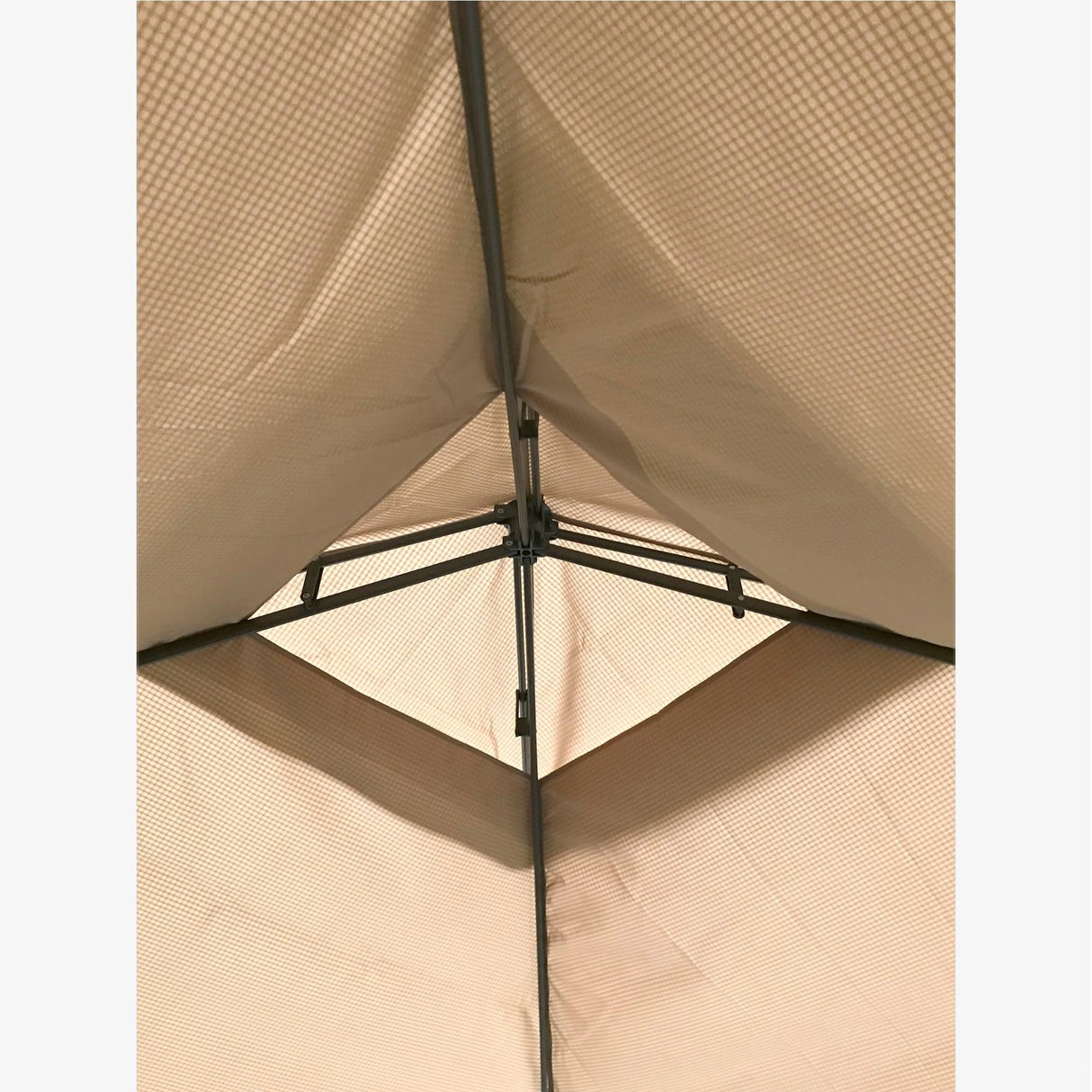 Garden Winds Custom Fit Replacement Canopy Top Cover Compatible with The Coleman 2000004407, 2000035727 13 x 13 Two Tiered Tent Eaved Shelter - Upgraded Performance RIPLOCK 350 Fabric- Beige Garden Winds