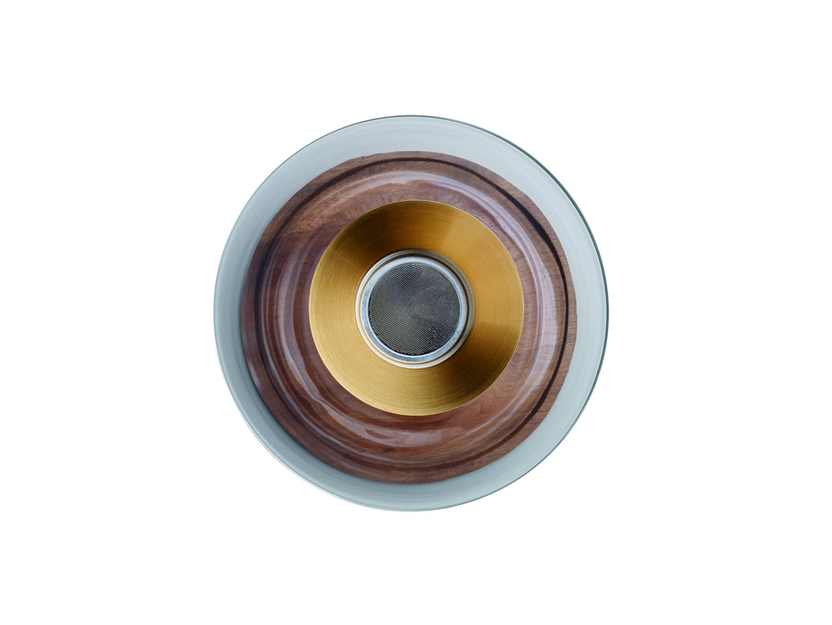 RBT Decanter with Wood Coaster and Micro-Perforated Aerator,Clear RBT