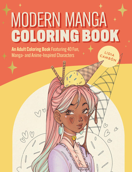 The Modern Manga Coloring Book: Pop Manga and Anime-Inspired Coloring Book for Teens and Adults WoodArtSupply