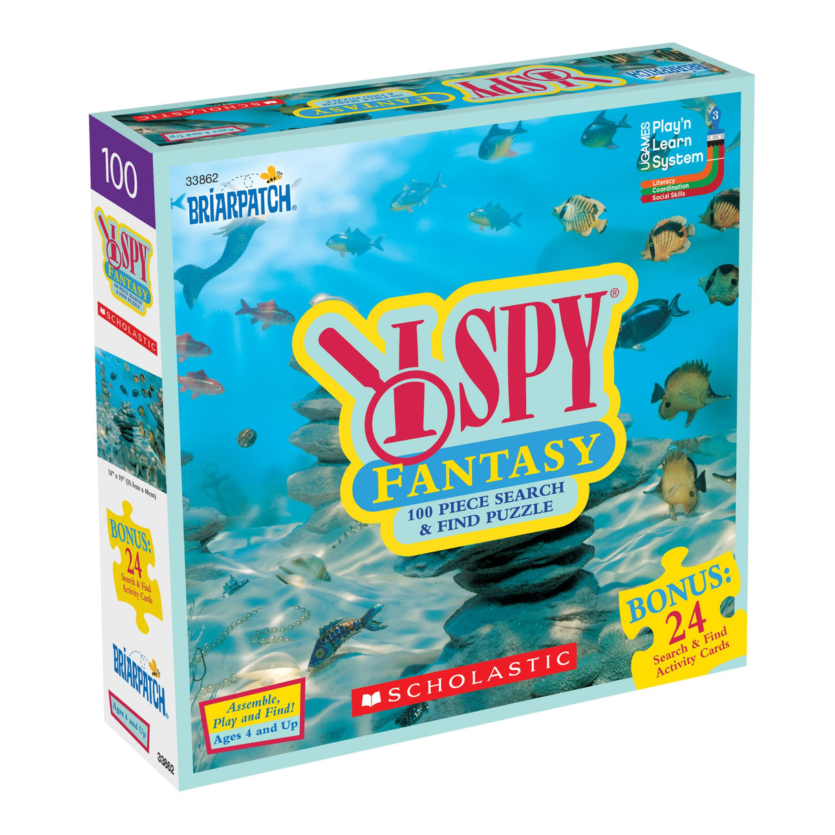 Briarpatch, I SPY Fantasy 100 Piece Search and Find Jigsaw Puzzle, Based On Search and Find Books, Preschool Learning for Kids Briarpatch