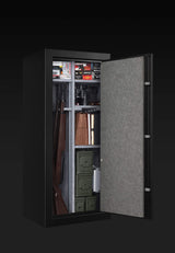 Fortress 24-Gun Fireproof Safe with Combination Lock, Black FORTRESS